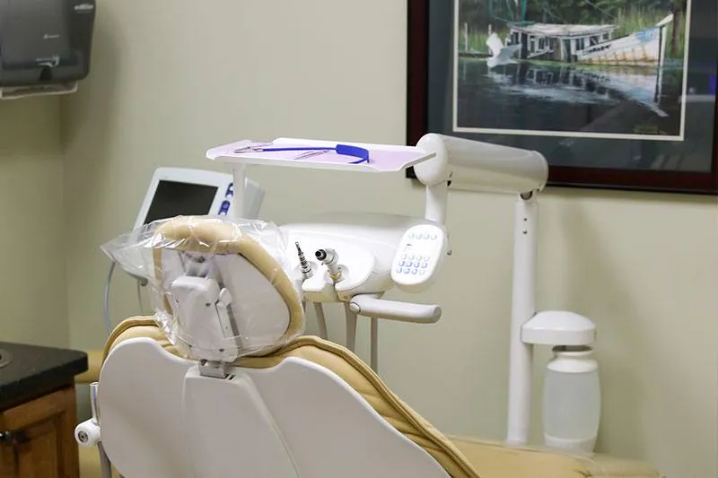 Dental chair and operatory at Louisiana Dental Center Chalmette