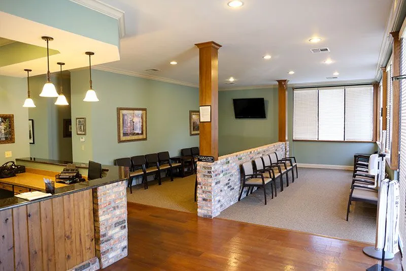Comfortable patient seating at Louisiana Dental Center Chalmette